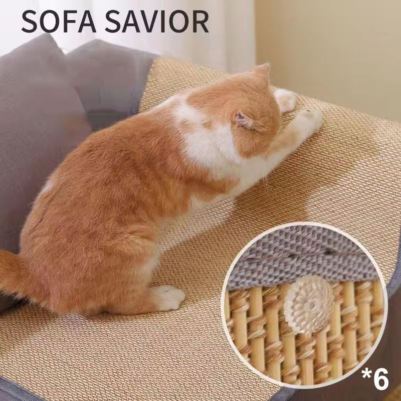 Anti Cat Scratch Sofa Protection Artifact Cat Scratch Board Pad Cat Paws Sharpen Mats Send Nail Fixed Cat Toys