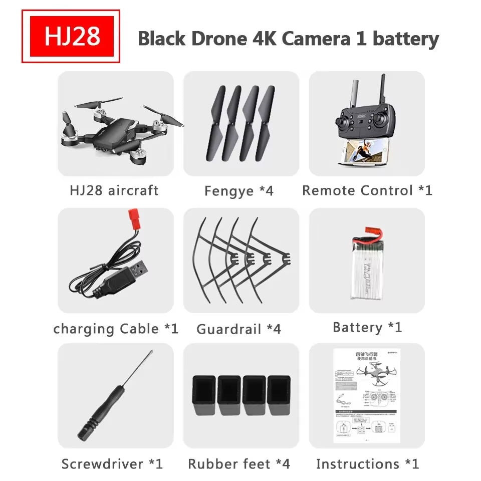 Drone 4K Wide Angle Camera Wifi Fpv Dron Quadcopter Height Keep Drones with Best Gift for Children