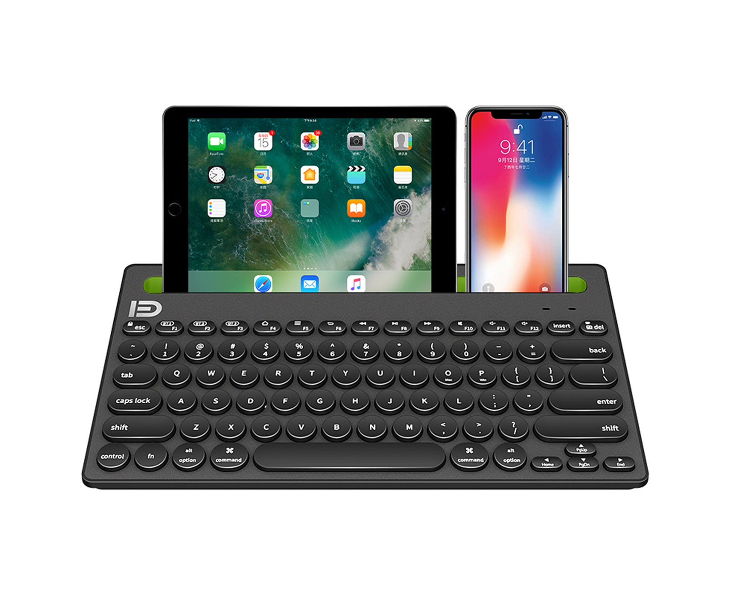 Bluetooth Wireless Keyboard Holder 3 Channel Mac Windows Android 79 Key Tablet