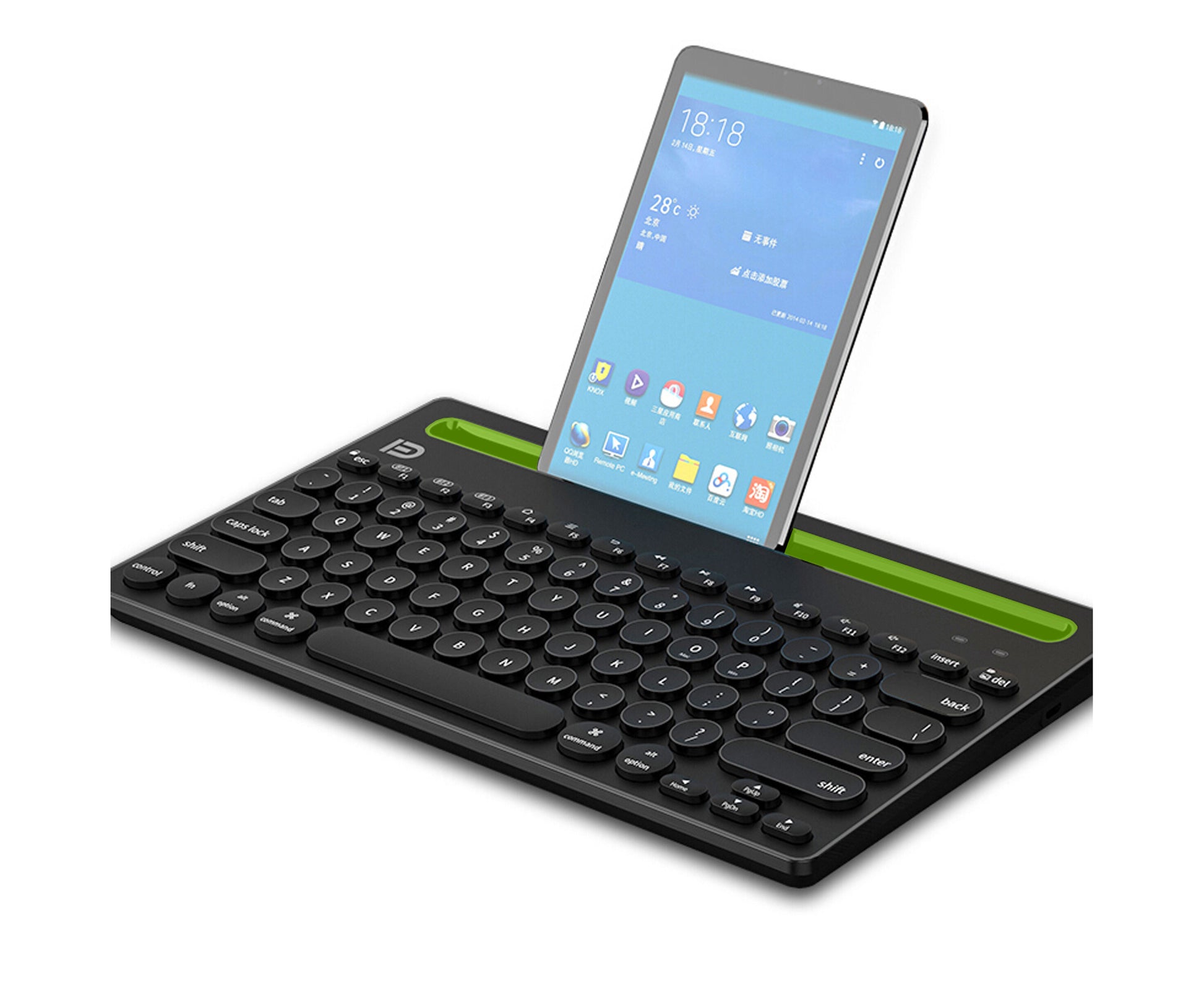 Bluetooth Wireless Keyboard Holder 3 Channel Mac Windows Android 79 Key Tablet