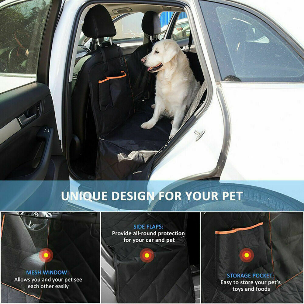 Premium Pet Car Seat Cover Hammock Nonslip Protector Mat Waterproof Cat Dog Back